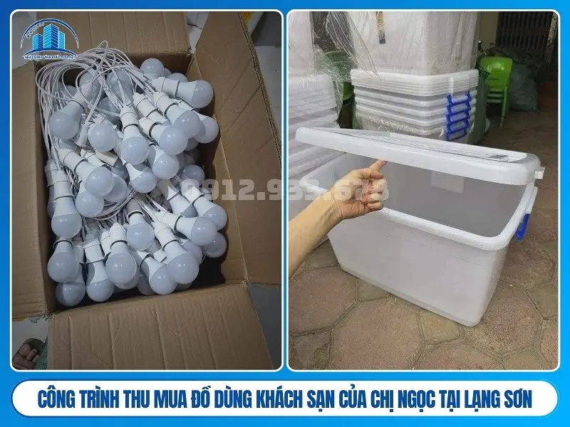 Công trình thu mua đồ dùng khách sạn của chị ngọc tại Lạng Sơn