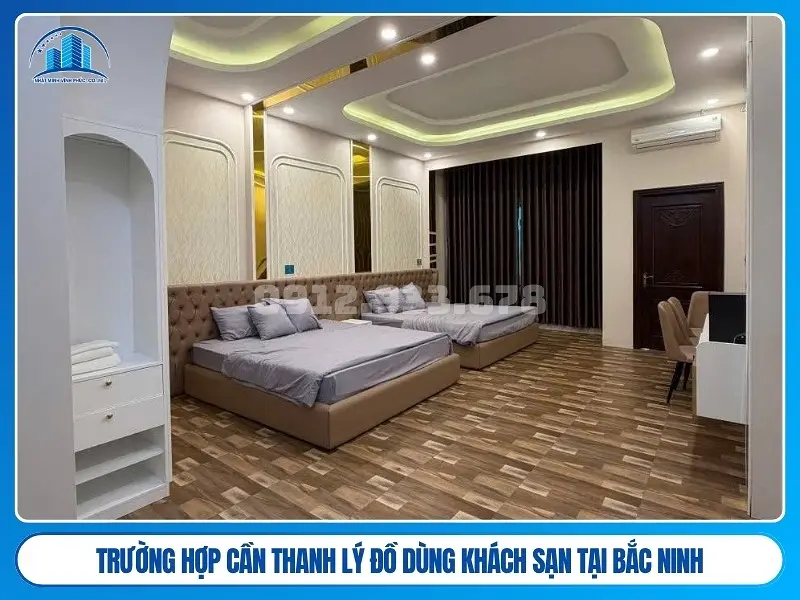 trường hợp cần thanh lý đồ dùng khách sạn tại Bắc Ninh