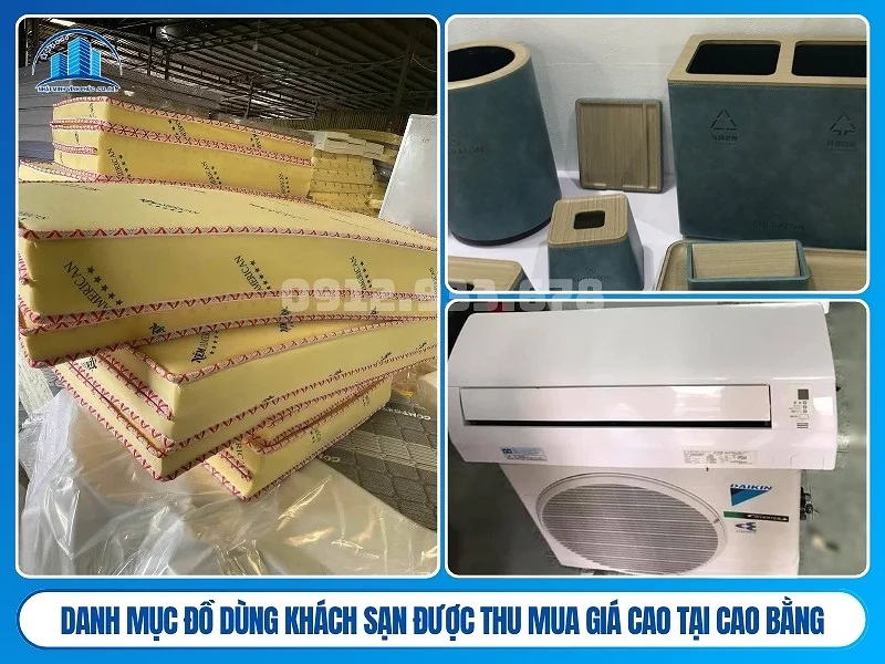 Danh mục đồ dùng khách sạn được thu mua giá cao tại Cao Bằng