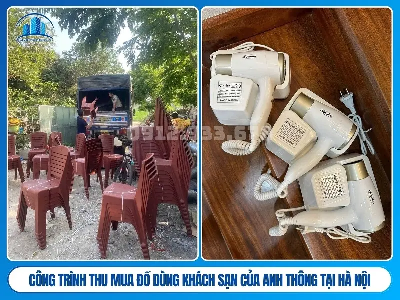 Công trình Thu mua đồ dùng khách sạn của anh thông tại Hà Nội