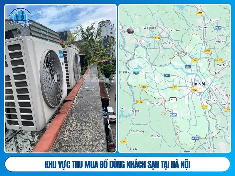 Khu vực thu mua đồ dùng khách sạn tại Hà Nội
