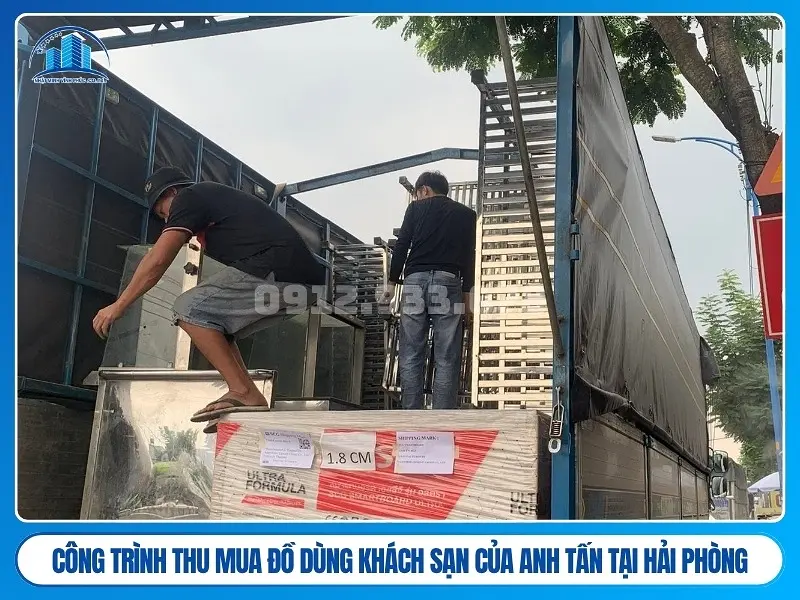 Công trình thu mua đồ dùng khách sạn của anh tấn tại hải phòng