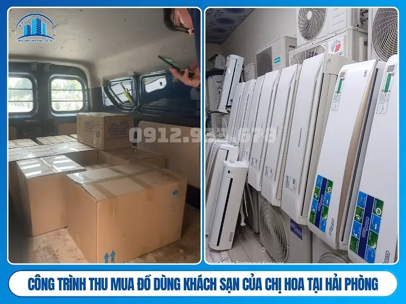Công trình thu mua đồ dùng khách sạn của chị hoa tại hải phòng
