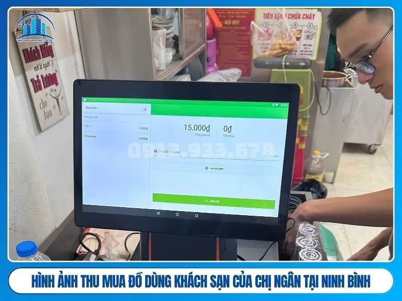 Hình ảnh thu mua đồ dùng khách sạn của chị ngân tại Ninh Bình