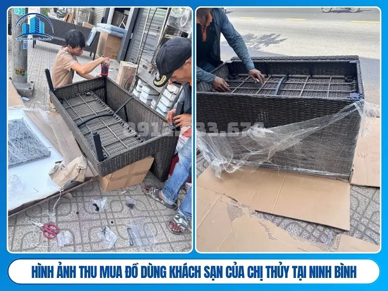 Hình ảnh thu mua đồ dùng khách sạn của chị thủy tại Ninh Bình