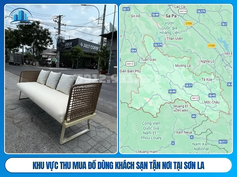 Khu vực thu mua đồ dùng khách sạn tận nơi tại Sơn La
