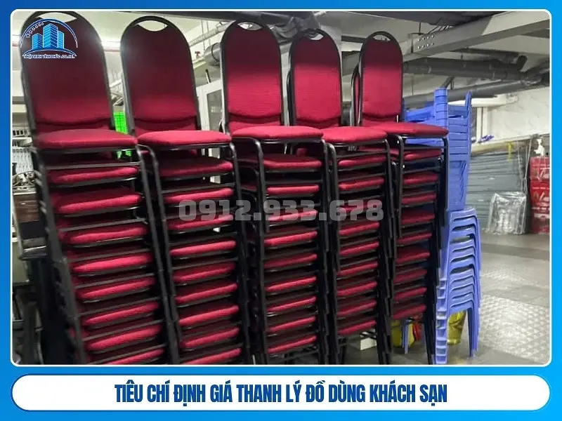 tiêu chí định giá thanh lý đồ dùng khách sạn