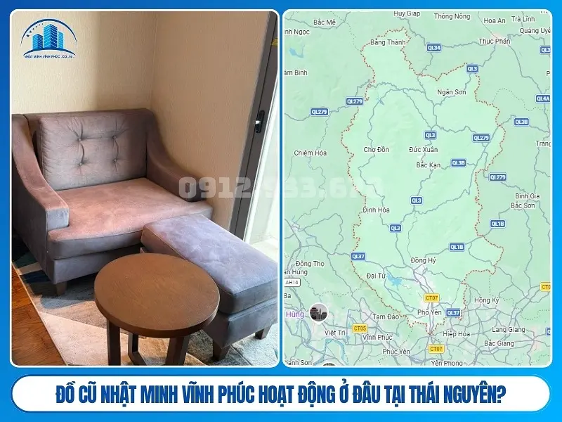 Đồ Cũ Nhật Minh Vĩnh Phúc hoạt động ở đâu tại Thái Nguyên?