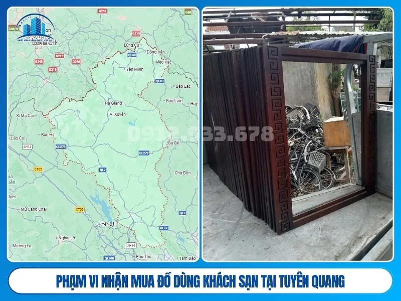 Phạm vi nhận mua đồ dùng khách sạn tại Tuyên Quang