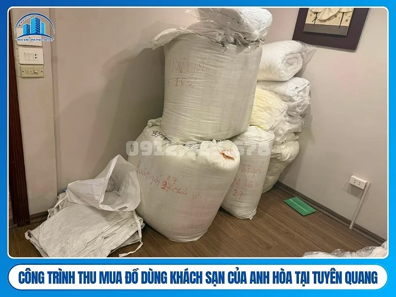 Công trình Thu mua đồ dùng khách sạn của anh hòa tại Tuyên Quang
