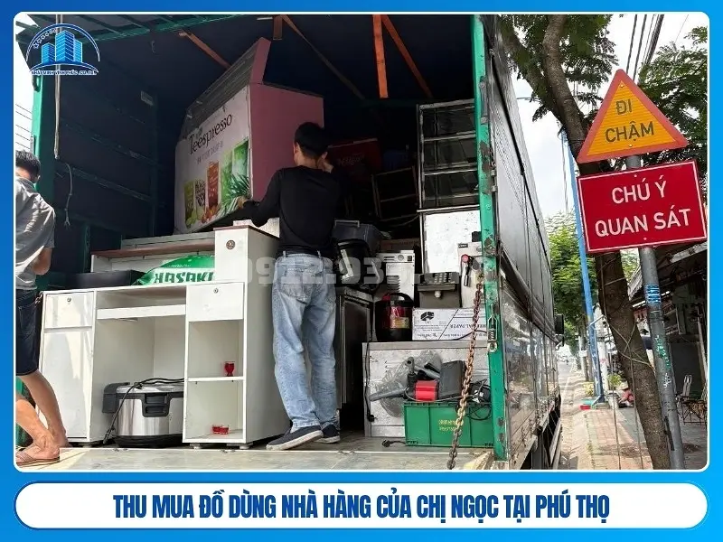 thu mua đồ dùng nhà hàng của chị ngọc tại phú thọ