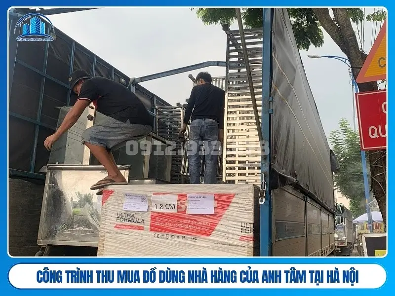 Công trình thu mua đồ dùng nhà hàng của anh tâm tại hà nội