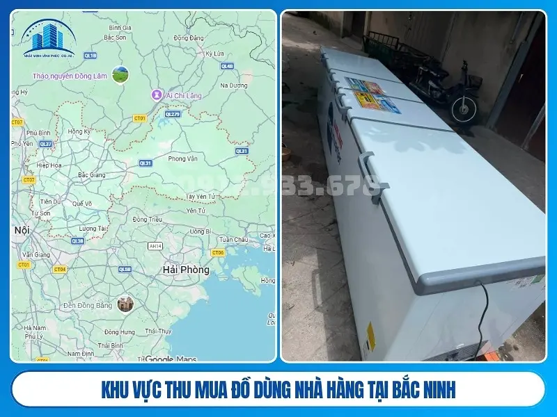 Khu vực thu mua đồ dùng nhà hàng tại Bắc Ninh