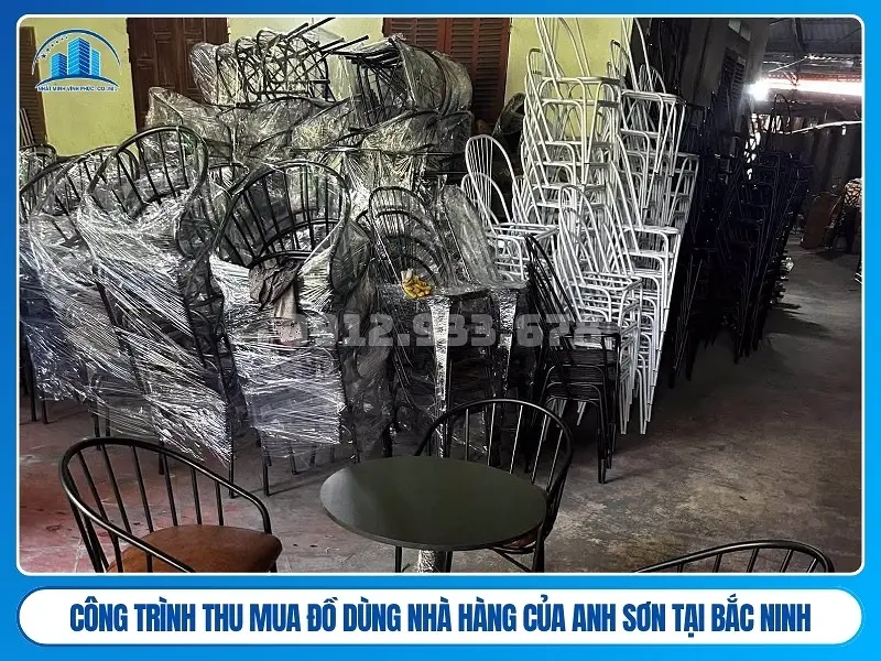 Công trình thu mua đồ dùng nhà hàng của anh sơn tại Bắc Ninh
