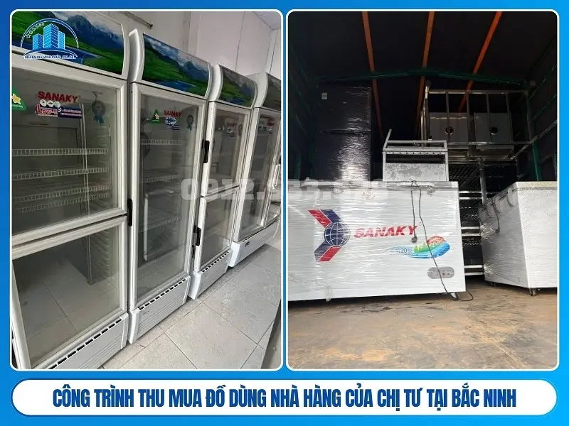 Công trình thu mua đồ dùng nhà hàng của chị tư tại Bắc Ninh