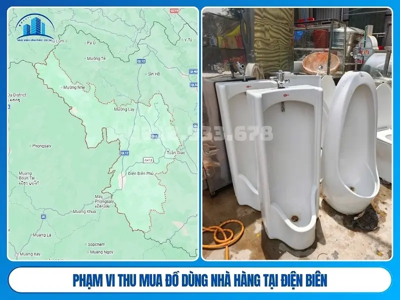 Phạm vi thu mua đồ dùng nhà hàng tại Điện Biên