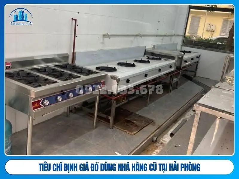 tiêu chí định giá đồ dùng nhà hàng cũ tại Hải Phòng