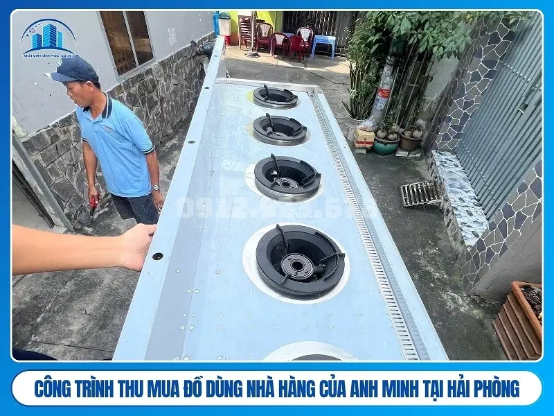 Công trình thu mua đồ dùng nhà hàng của anh minh tại hải phòng