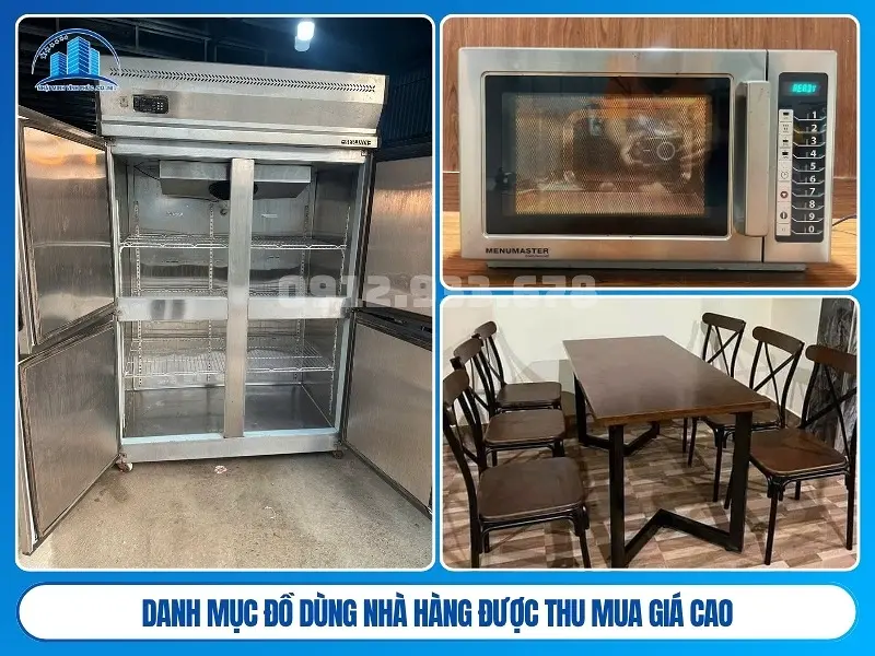 Danh mục đồ dùng nhà hàng được thu mua giá cao