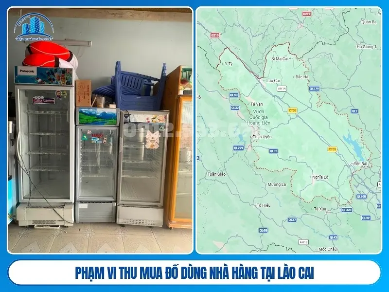 Phạm vi thu mua đồ dùng nhà hàng tại Lào Cai