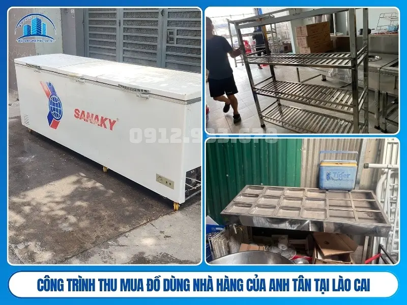 Công trình thu mua đồ dùng nhà hàng của anh TÂn TẠI lào cai