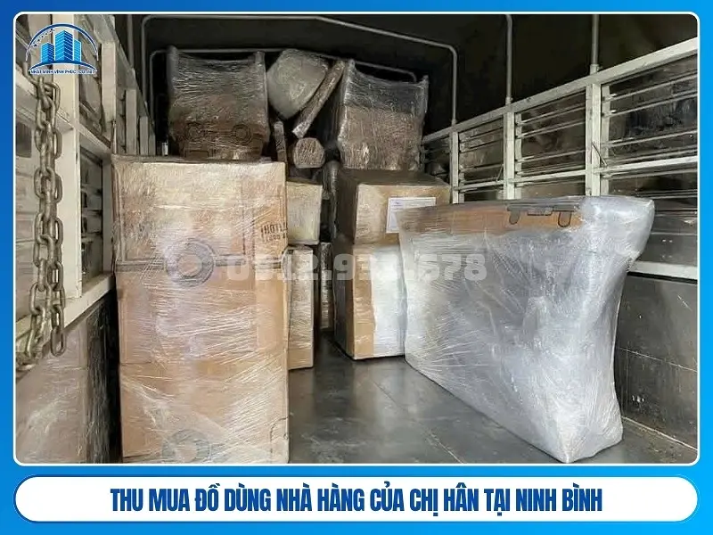 thu mua đồ dùng nhà hàng của chị hân tại ninh bình