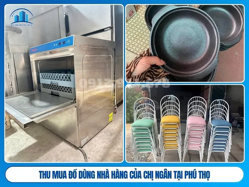 thu mua đồ dùng nhà hàng của chị ngân tại phú thọ