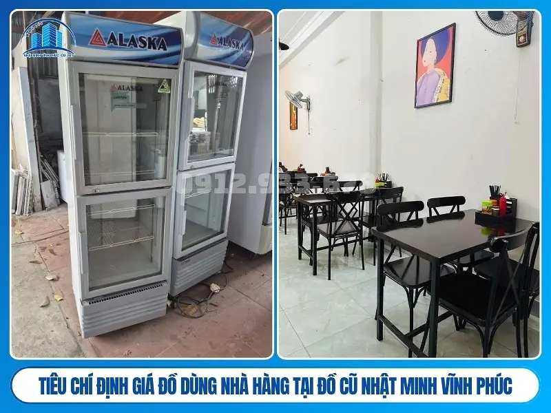 Tiêu chí định giá đồ dùng nhà hàng tại Đồ Cũ Nhật Minh Vĩnh Phúc