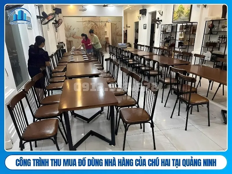 Công trình thu mua đồ dùng nhà hàng của chú hai tại Quảng Ninh