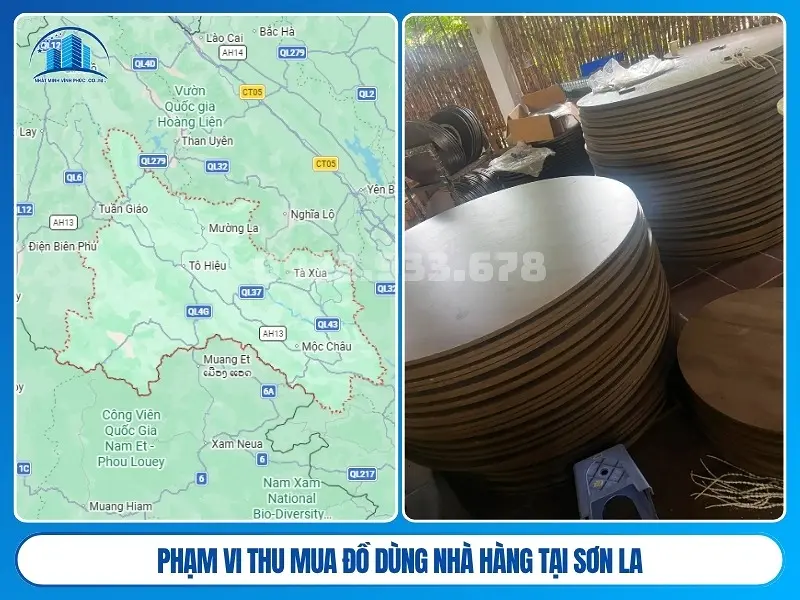 Phạm vi thu mua đồ dùng nhà hàng tại Sơn La