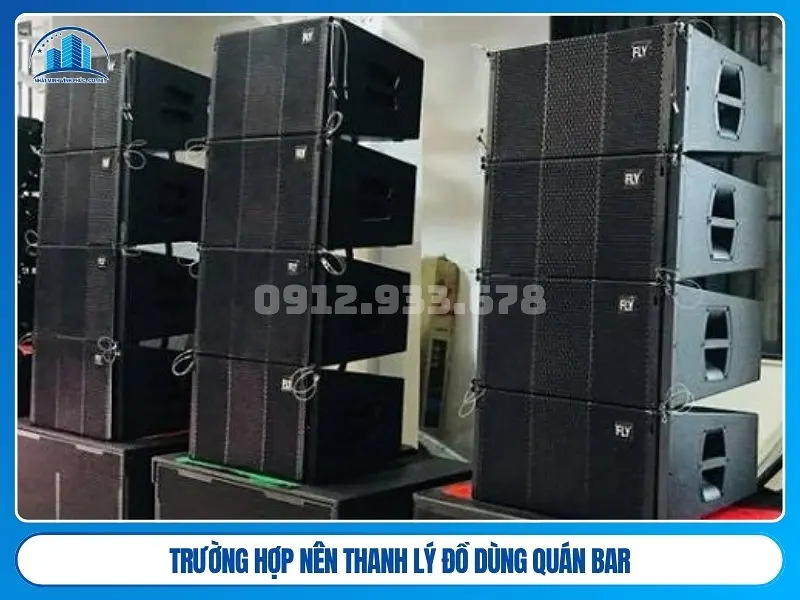 trường hợp nên thanh lý đồ dùng quán bar
