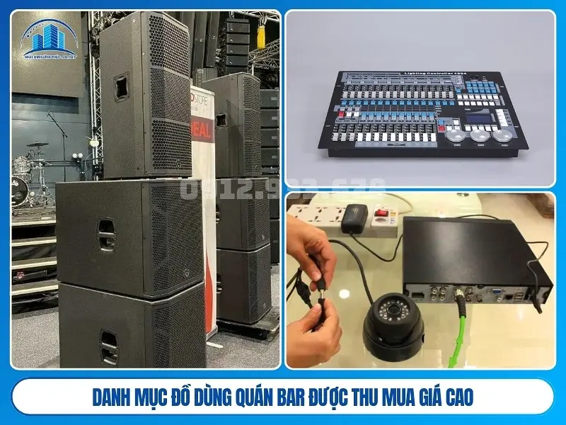 Danh mục đồ dùng quán bar được thu mua giá cao