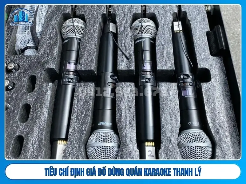 tiêu chí định giá đồ dùng quán karaoke thanh lý