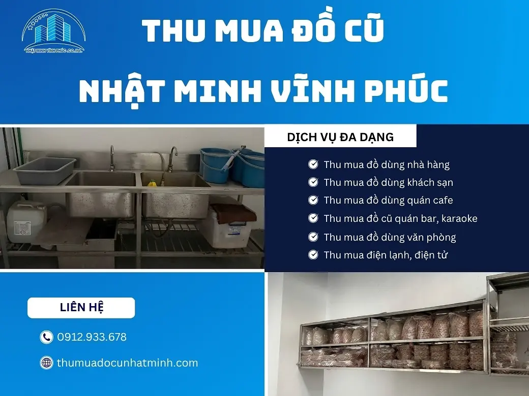 dịch vụ đa dạng của Đồ Cũ Nhật Minh Vĩnh Phúc