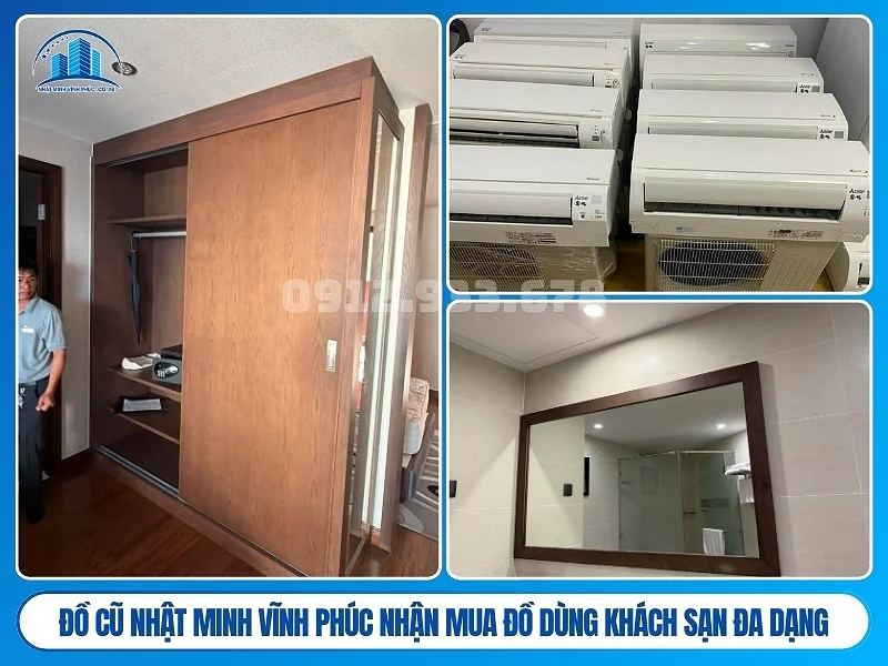 Đồ Cũ Nhật Minh Vĩnh Phúc nhận mua đồ dùng khách sạn đa dạng chủng loại