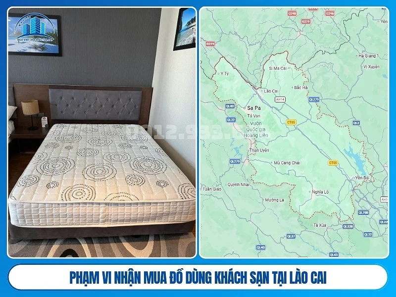 Phạm vi nhận mua đồ dùng khách sạn tại Lào Cai